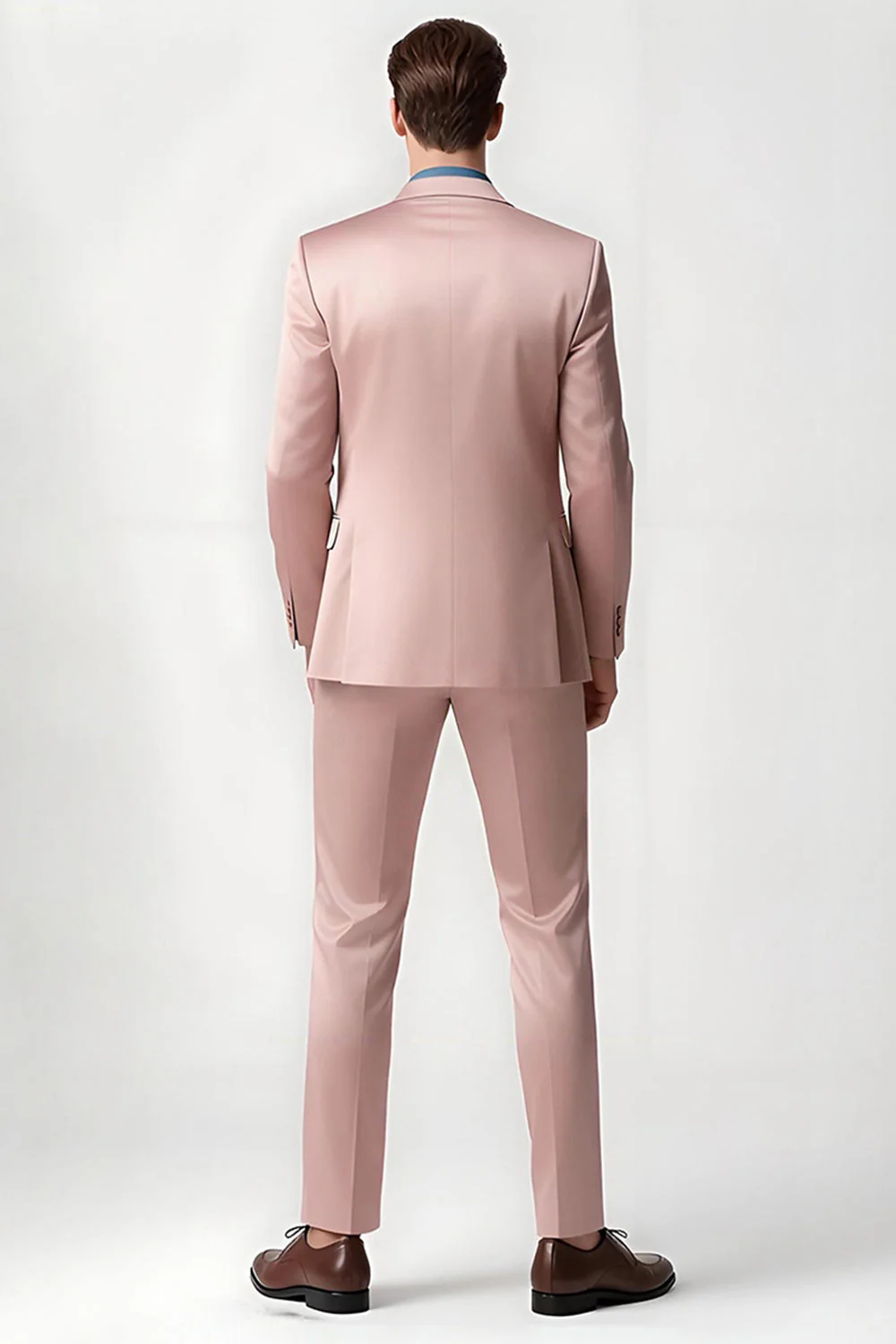 2-częściowe garnitury męskie Blush Peak Lapel - Image 2