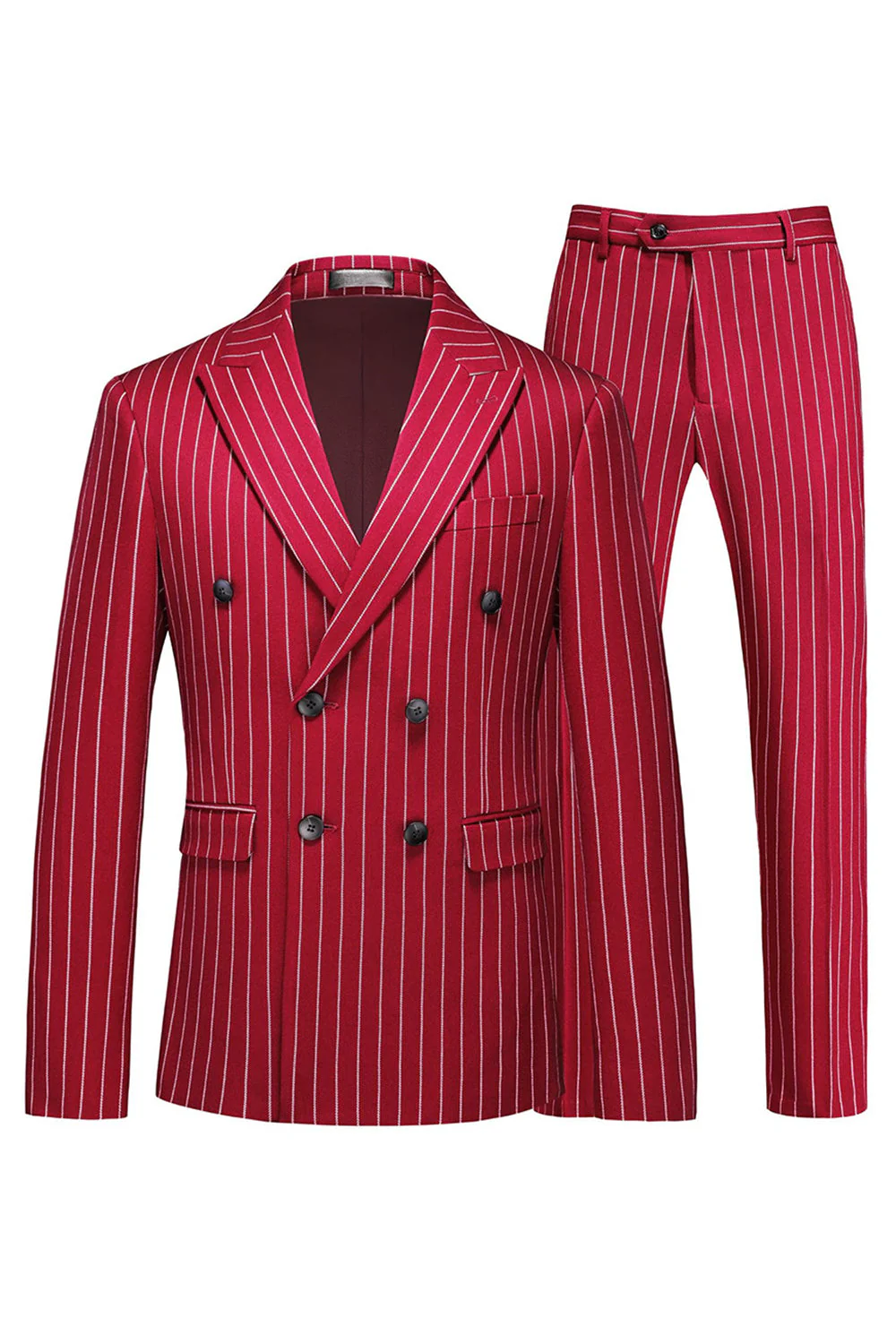 2-częściowe męskie garnitury z klapami Blue Peak Lapel - Image 13