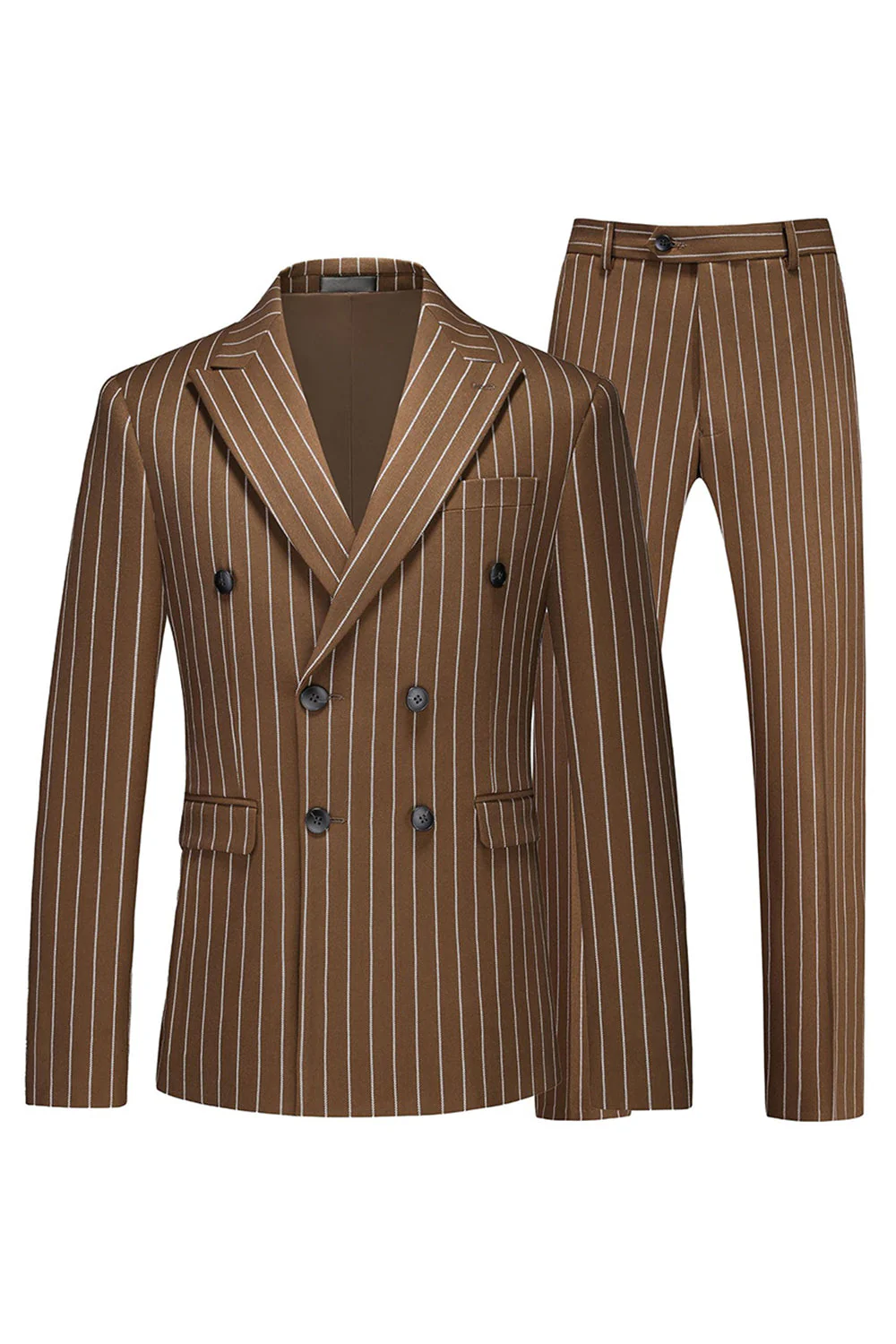 2-częściowe męskie garnitury z klapami Blue Peak Lapel - Image 14
