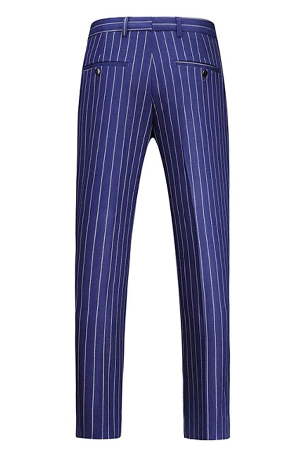 2-częściowe męskie garnitury z klapami Blue Peak Lapel - Image 5