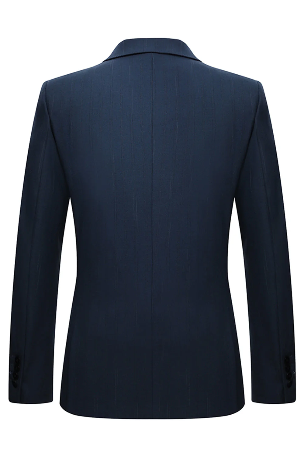 3-częściowe jednorzędowe męskie garnitury z klapami slim fit i klapami w szpiku - Image 3