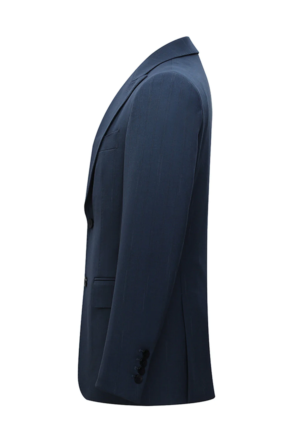 3-częściowe jednorzędowe męskie garnitury z klapami slim fit i klapami w szpiku - Image 4