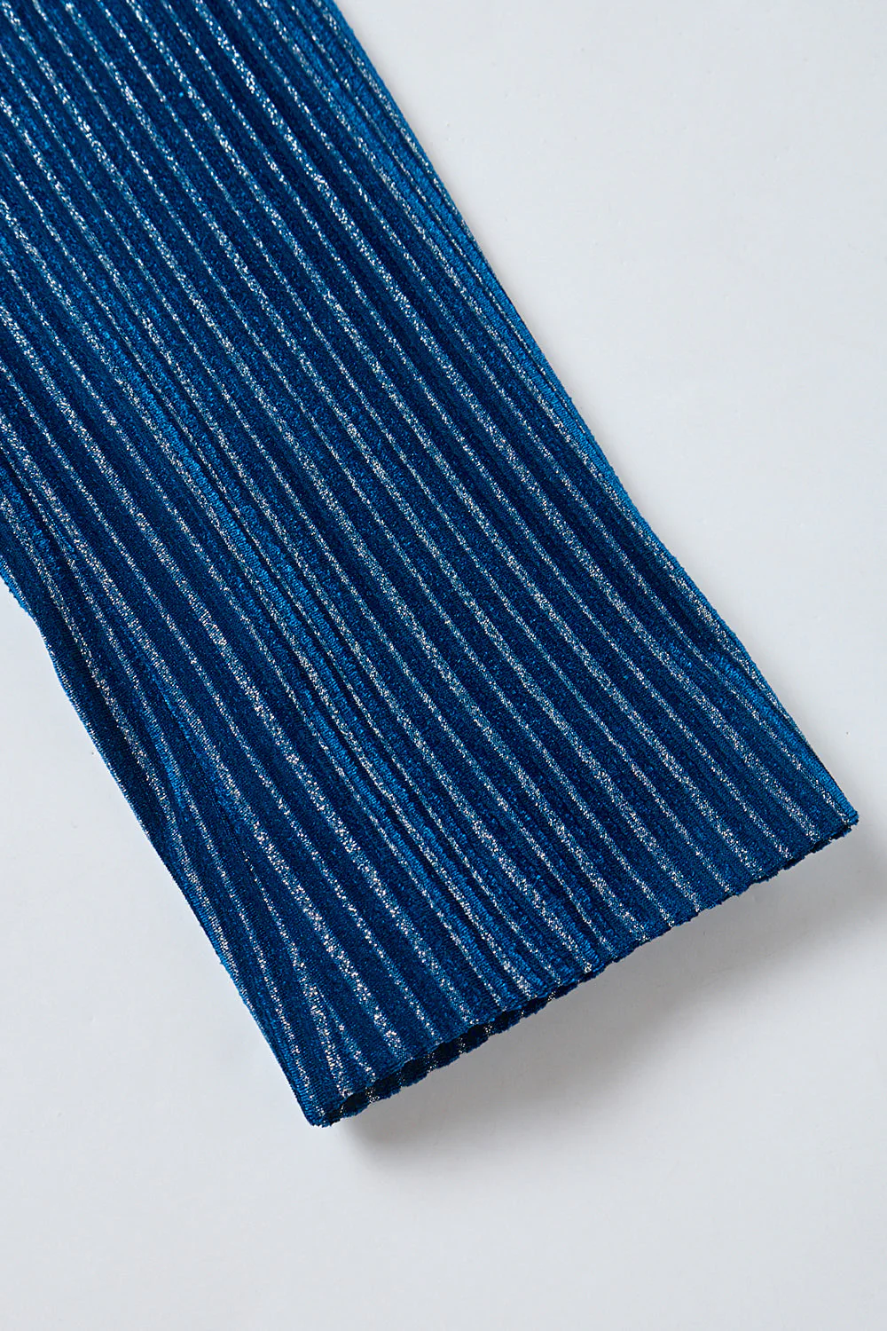 Atramentowe Niebieskie Paski Z Pojedynczym Guzikiem 2-Częściowe Garnitury Damskie - Image 8