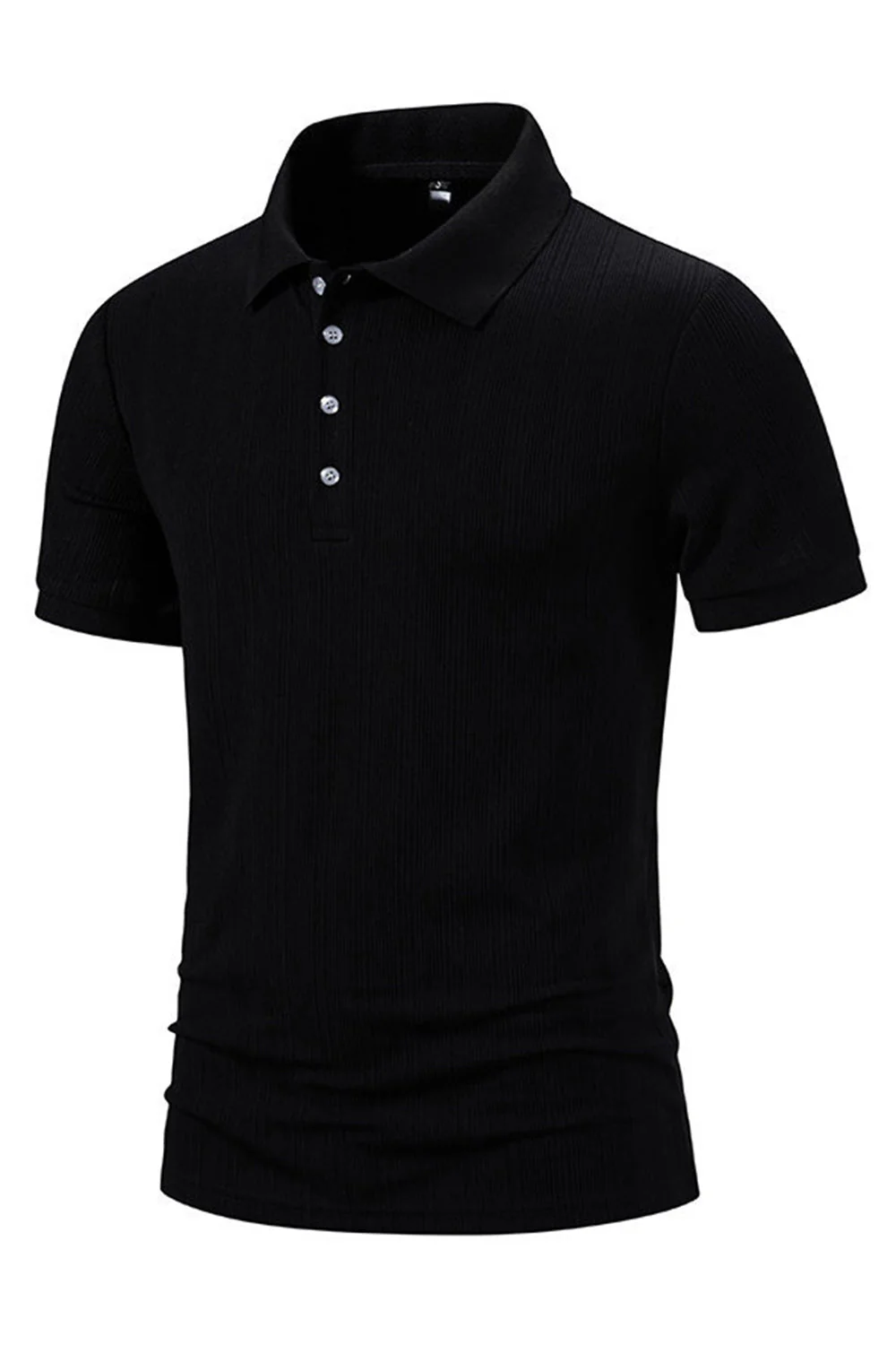 Biała bawełniana koszulka polo z krótkimi rękawami Slim Fit - Image 11