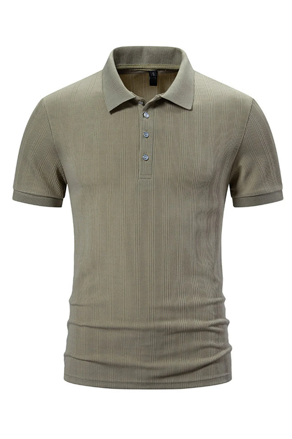 Biała bawełniana koszulka polo z krótkimi rękawami Slim Fit - Image 6