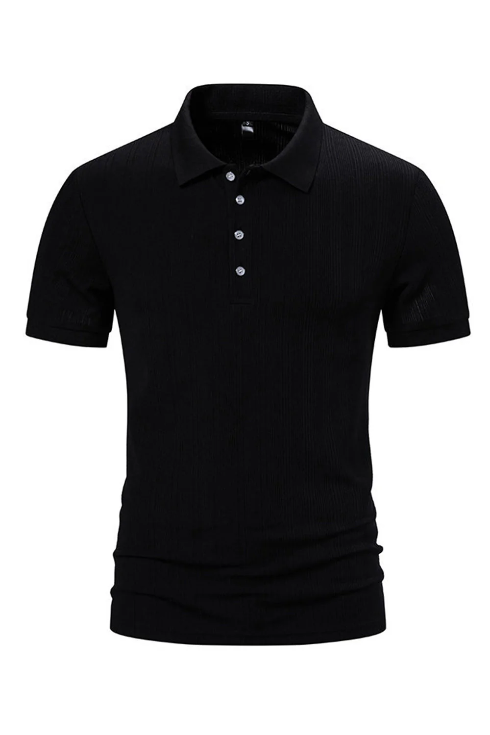 Biała bawełniana koszulka polo z krótkimi rękawami Slim Fit - Image 9