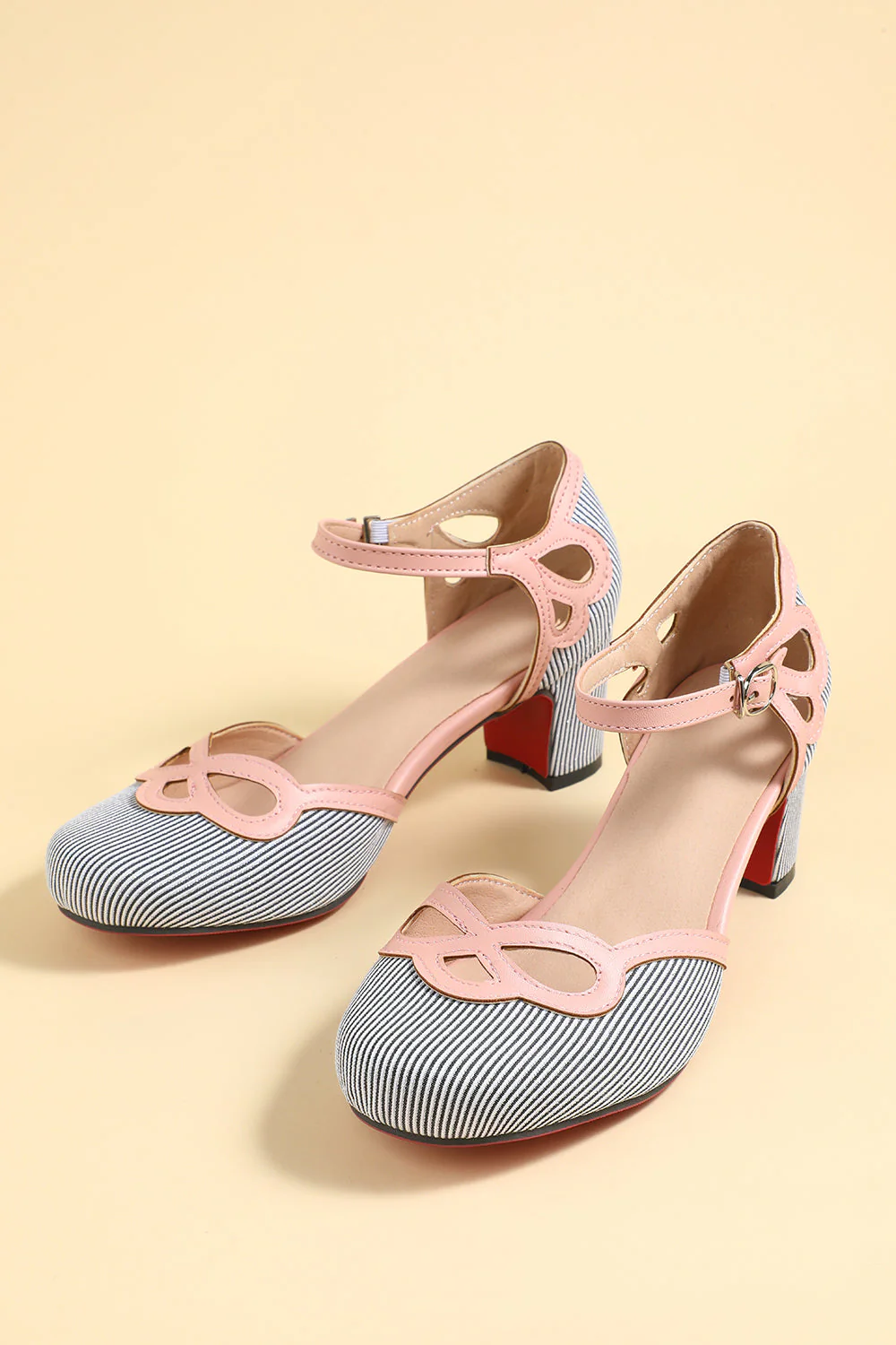 Białe czarne paski Retro Buty - Image 3