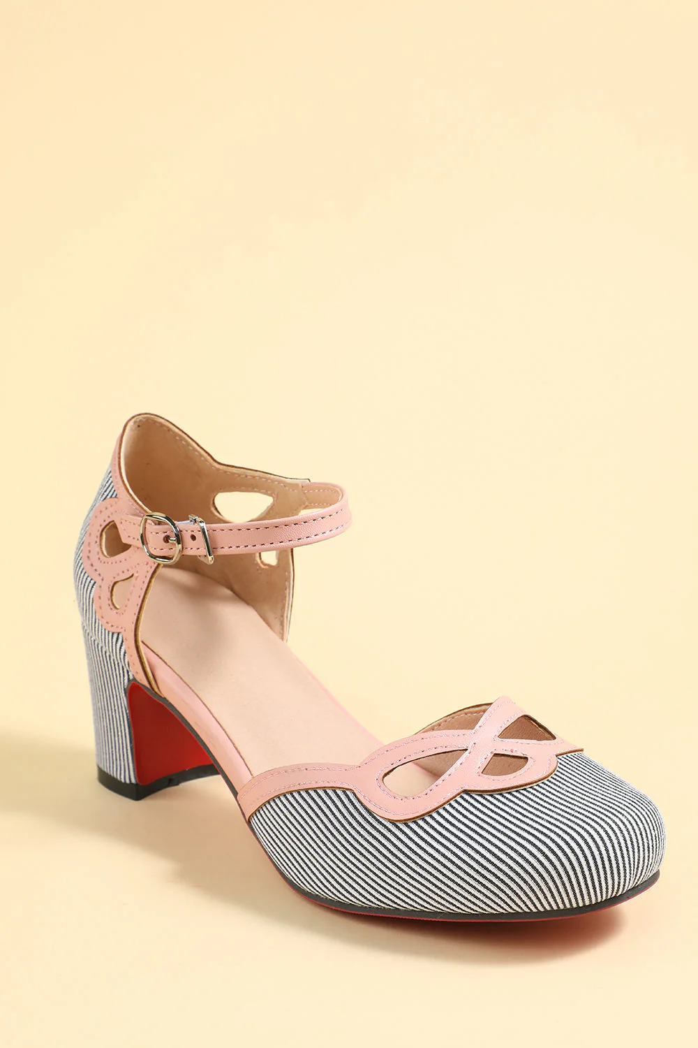 Białe czarne paski Retro Buty - Image 4