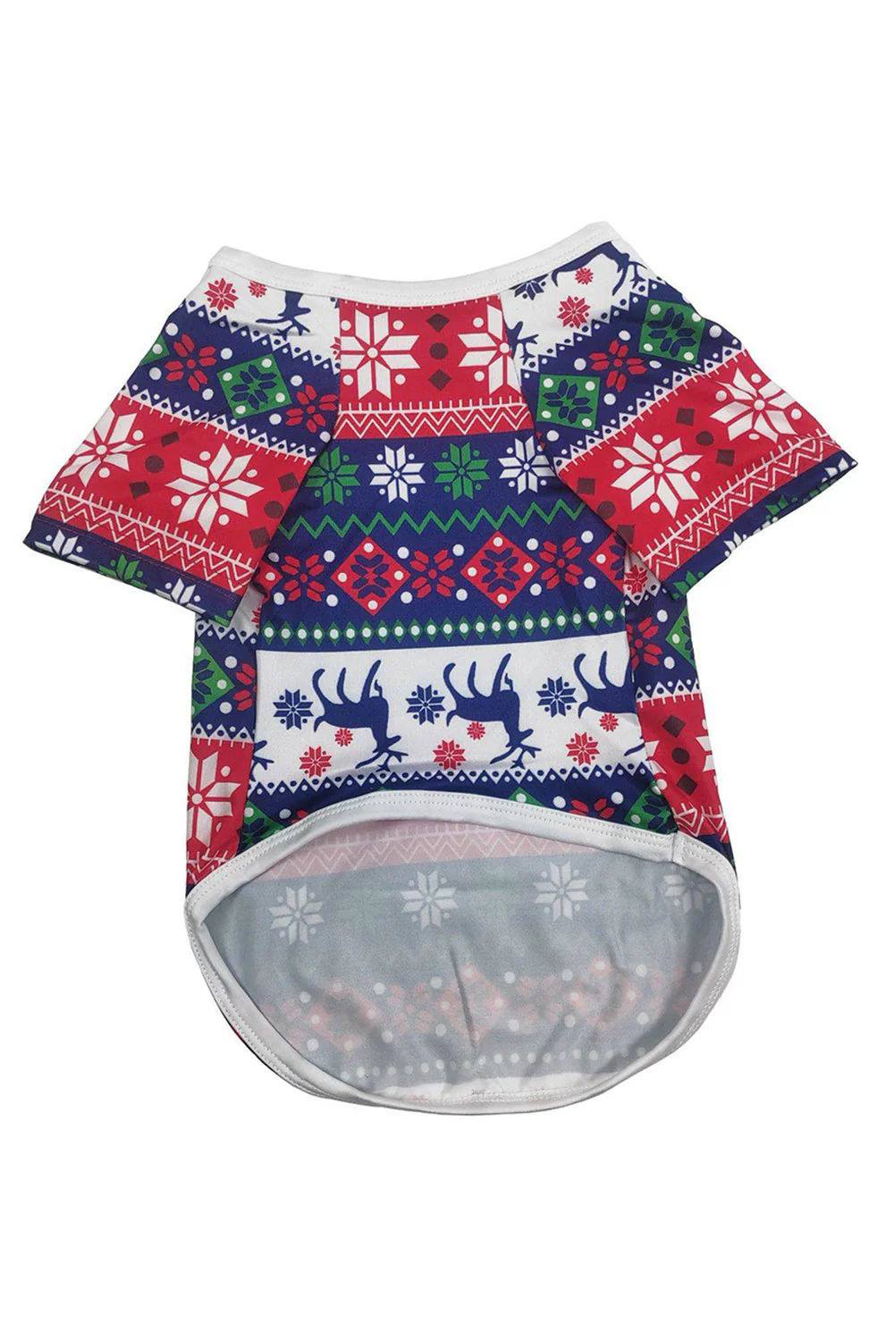 Biało-niebieski jeleń Snowflake Pattern Świąteczny rodzinny zestaw piżam - Image 14