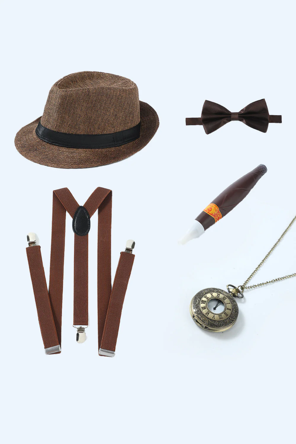 Biały zestaw akcesoriów 1920s dla mężczyzn - Image 14