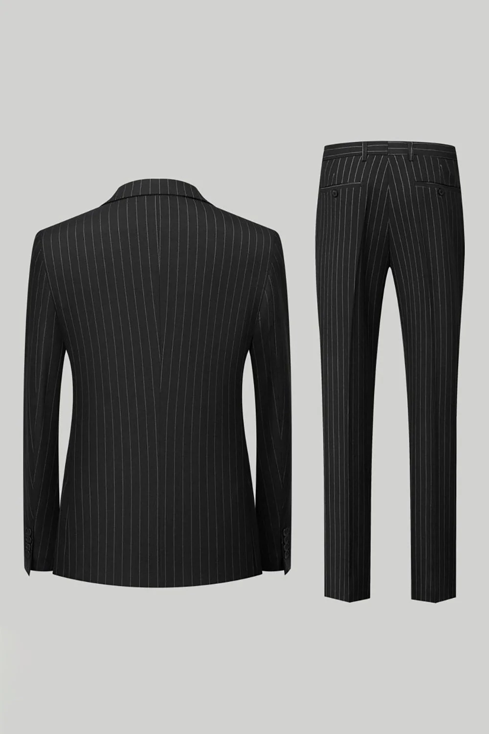 Black Peak Lapel 2-częściowe męskie garnitury - Image 2
