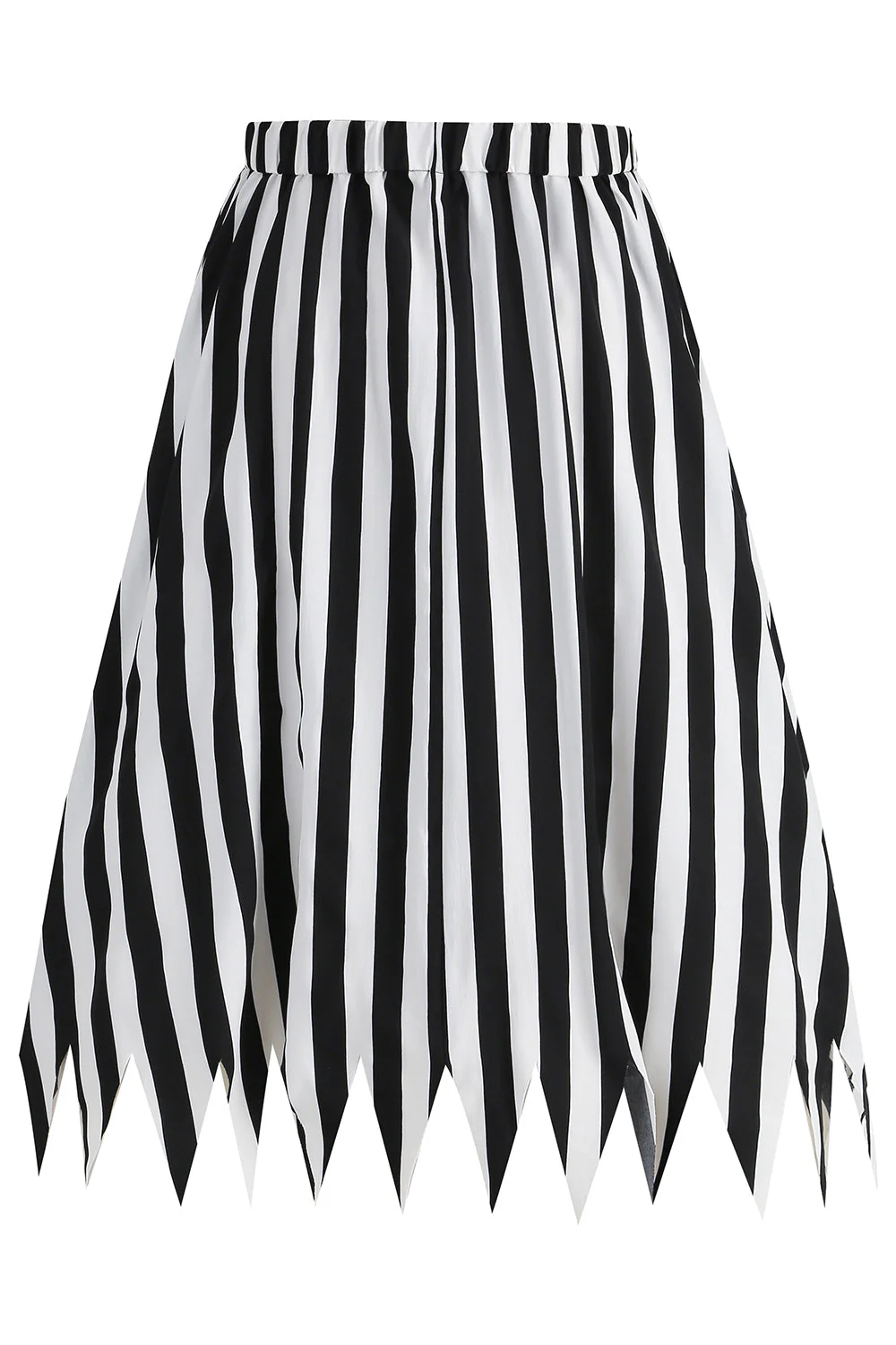 Blok Kolorów W Paski Z Nadrukiem Casual Novelty Pirate Costume Spódnica - Image 2