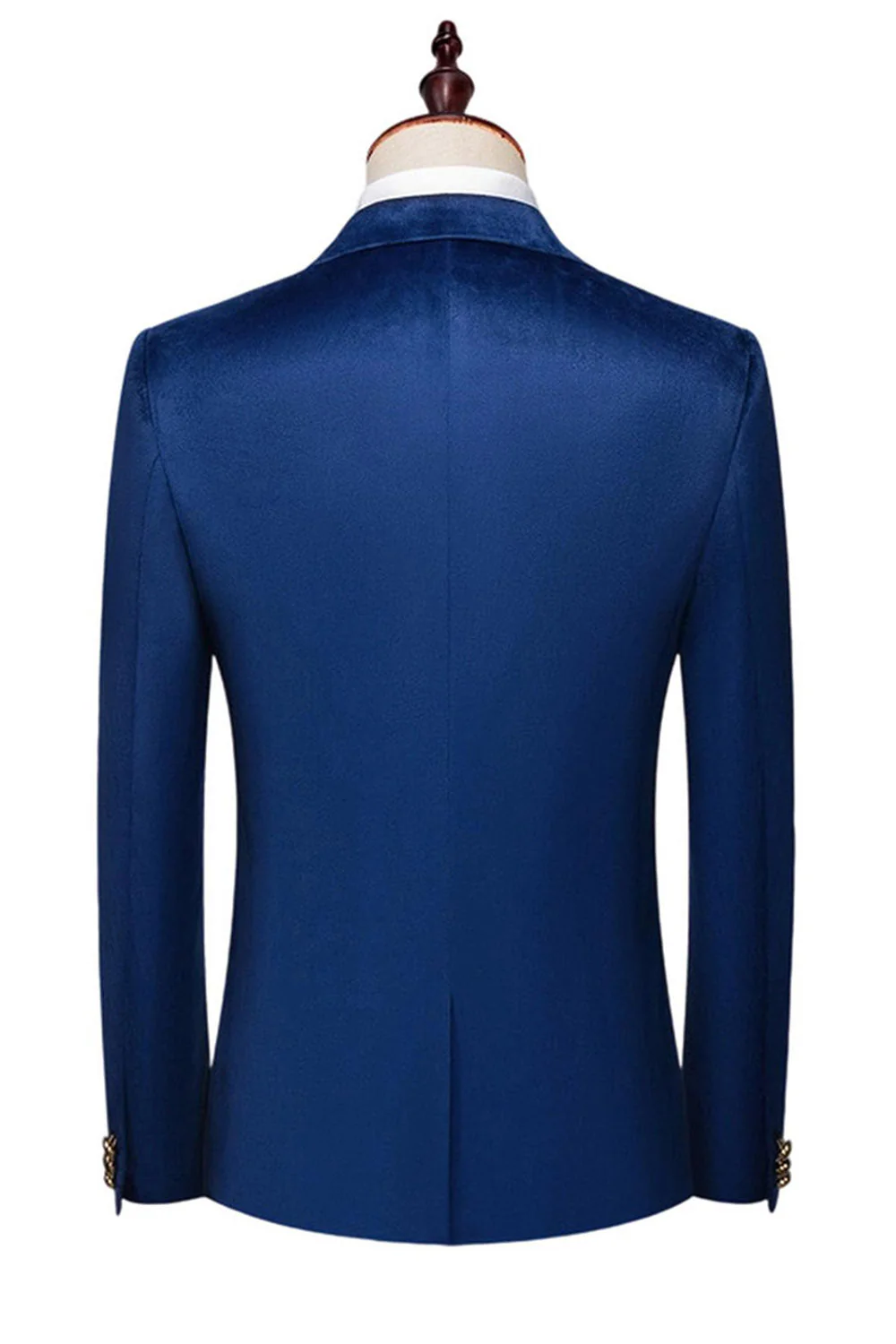 Blue Peak Lapel 2-częściowe garnitury balowe slim fit - Image 2