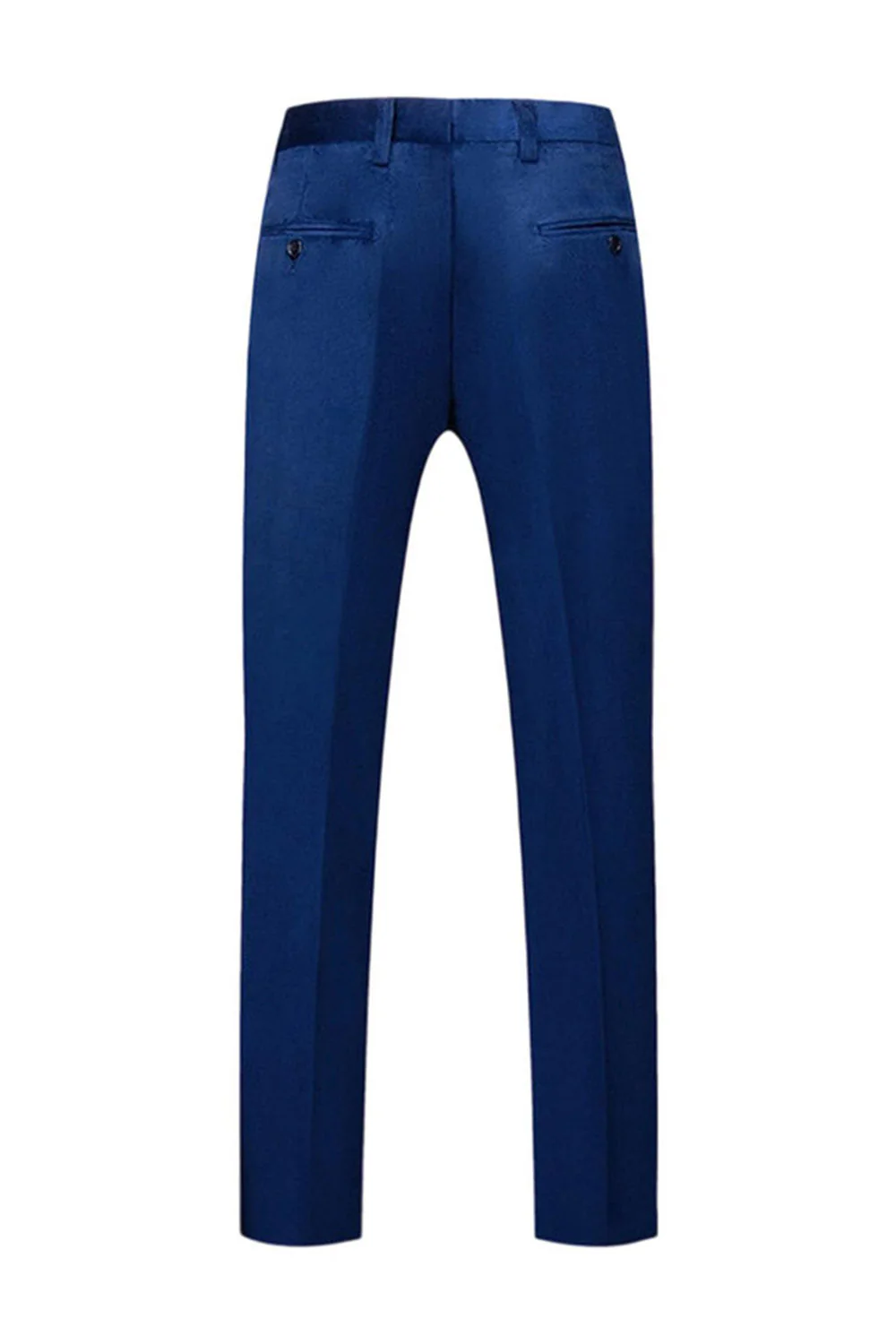 Blue Peak Lapel 2-częściowe garnitury balowe slim fit - Image 4