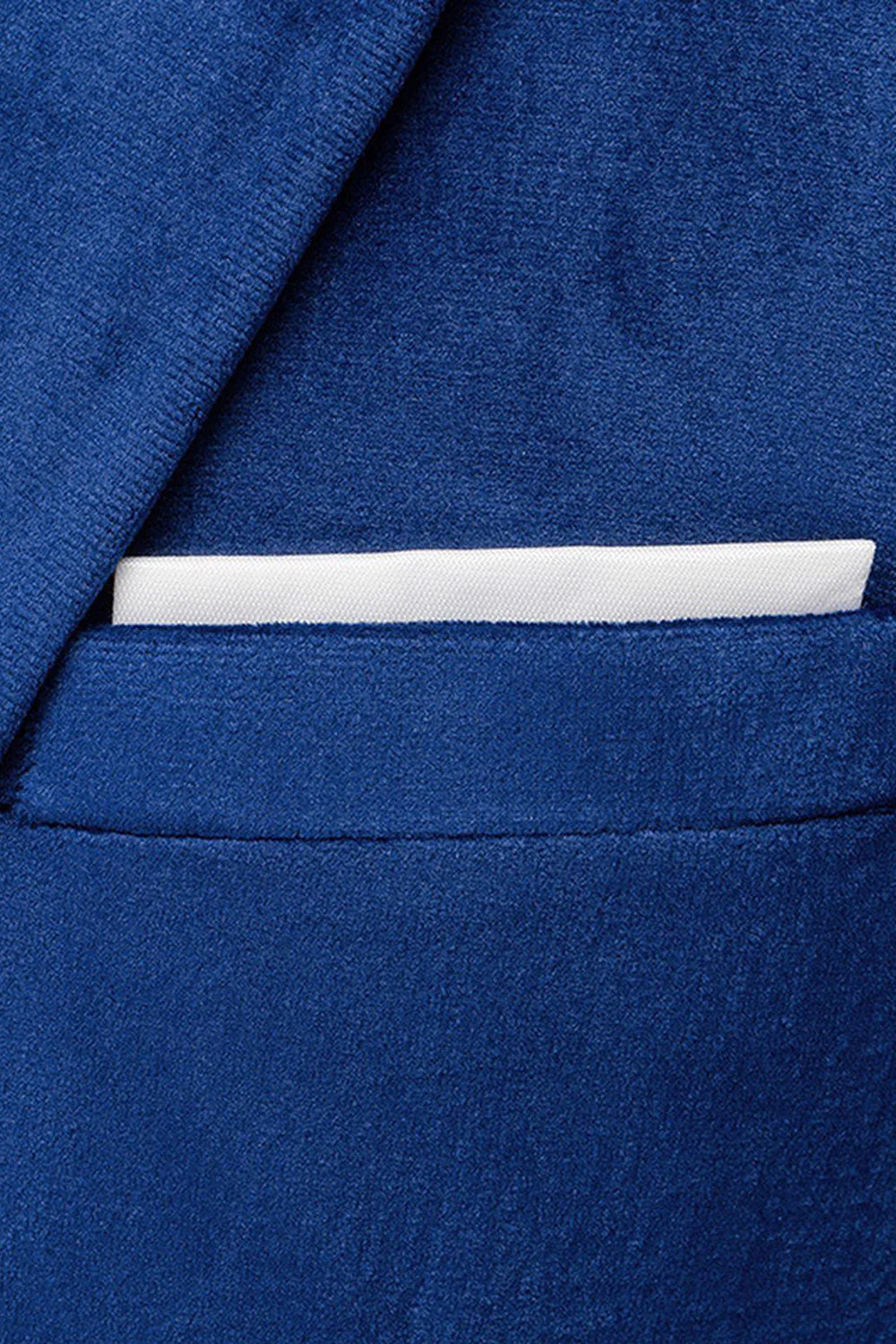 Blue Peak Lapel 2-częściowe garnitury balowe slim fit - Image 5