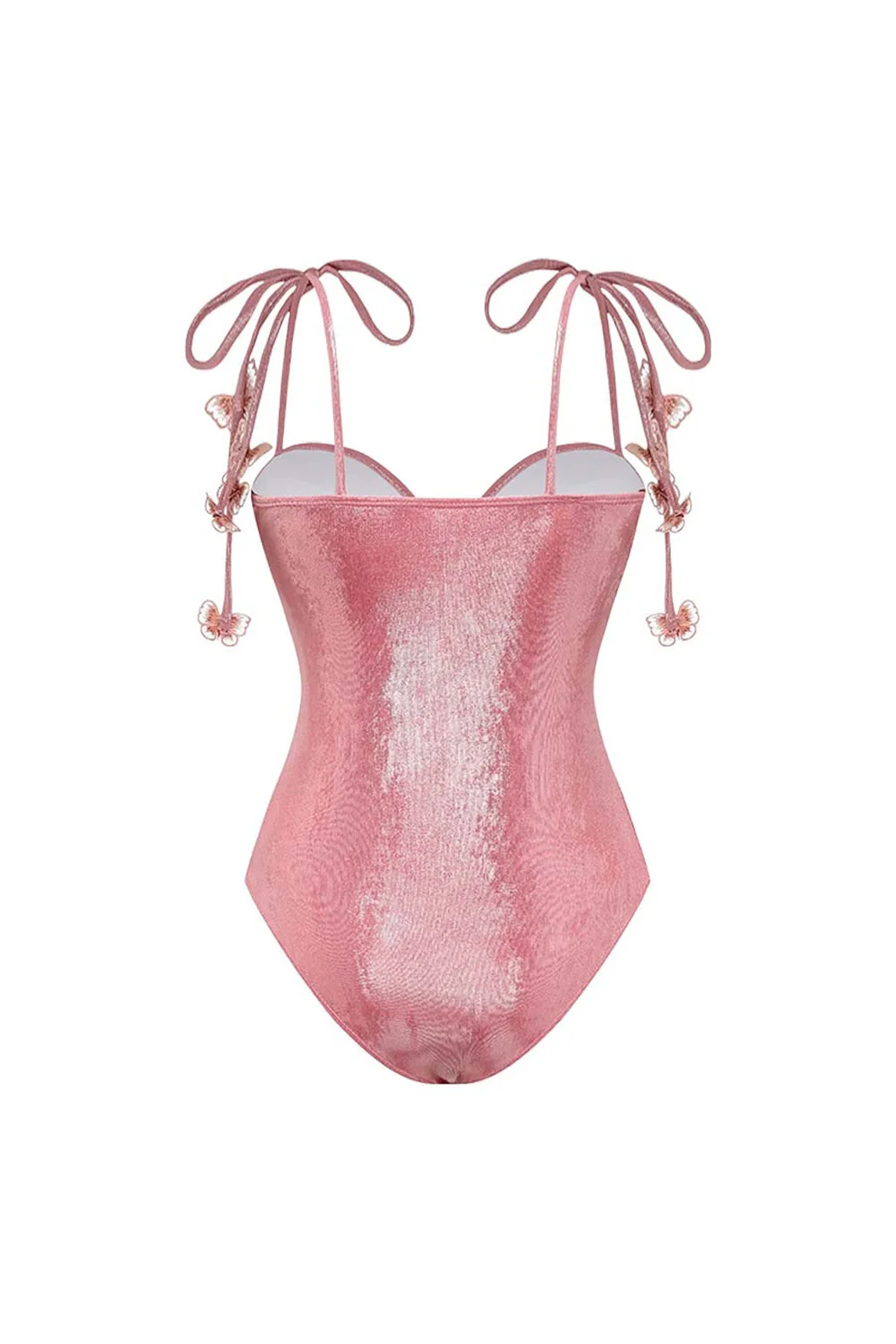 Blush 2-częściowe ramiączka spaghetti – aplikowany strój kąpielowy z sukienką plażową - Image 3