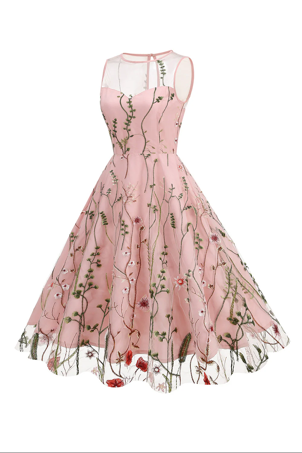 Rękawiczki Blush A Line Z Dekoltem W Łódkę Z 1950 Roku - Image 2