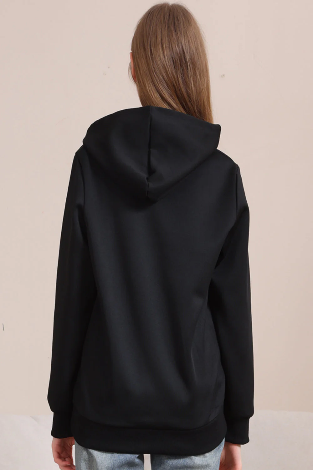 Rodzinna Bluza Z Kapturem Z Nadrukiem Czarnego Diabła I Dyni Na Halloween - Image 6