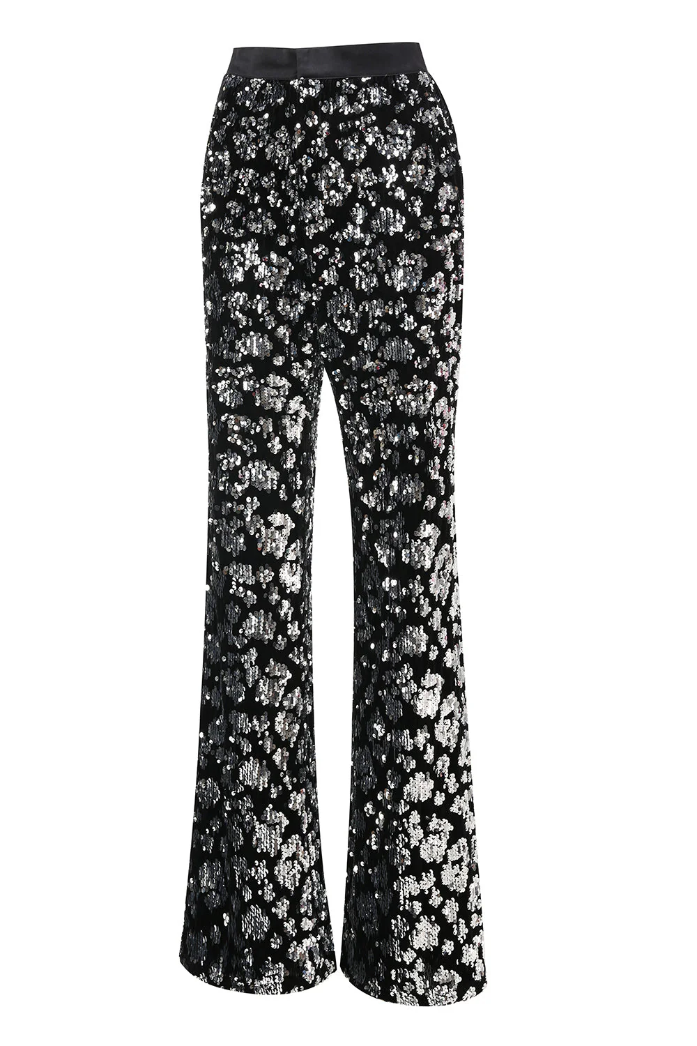 Błyszczący 2-częściowy damski garnitur na studniówkę Slim Fit z szarfą - Image 8