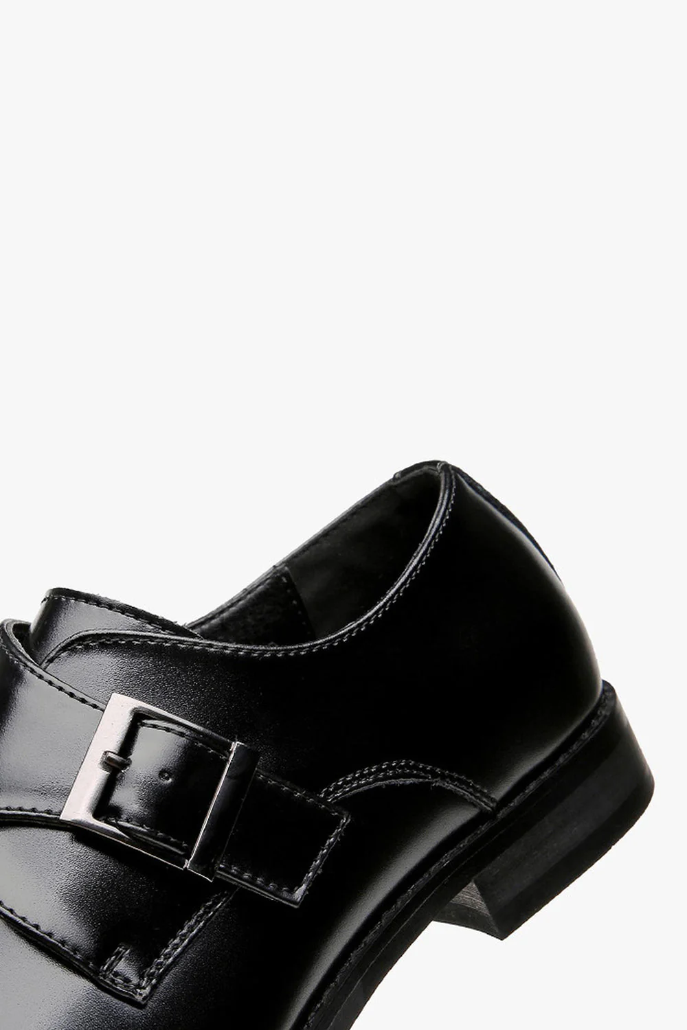 Brązowe skórzane męskie buty imprezowe - Image 8