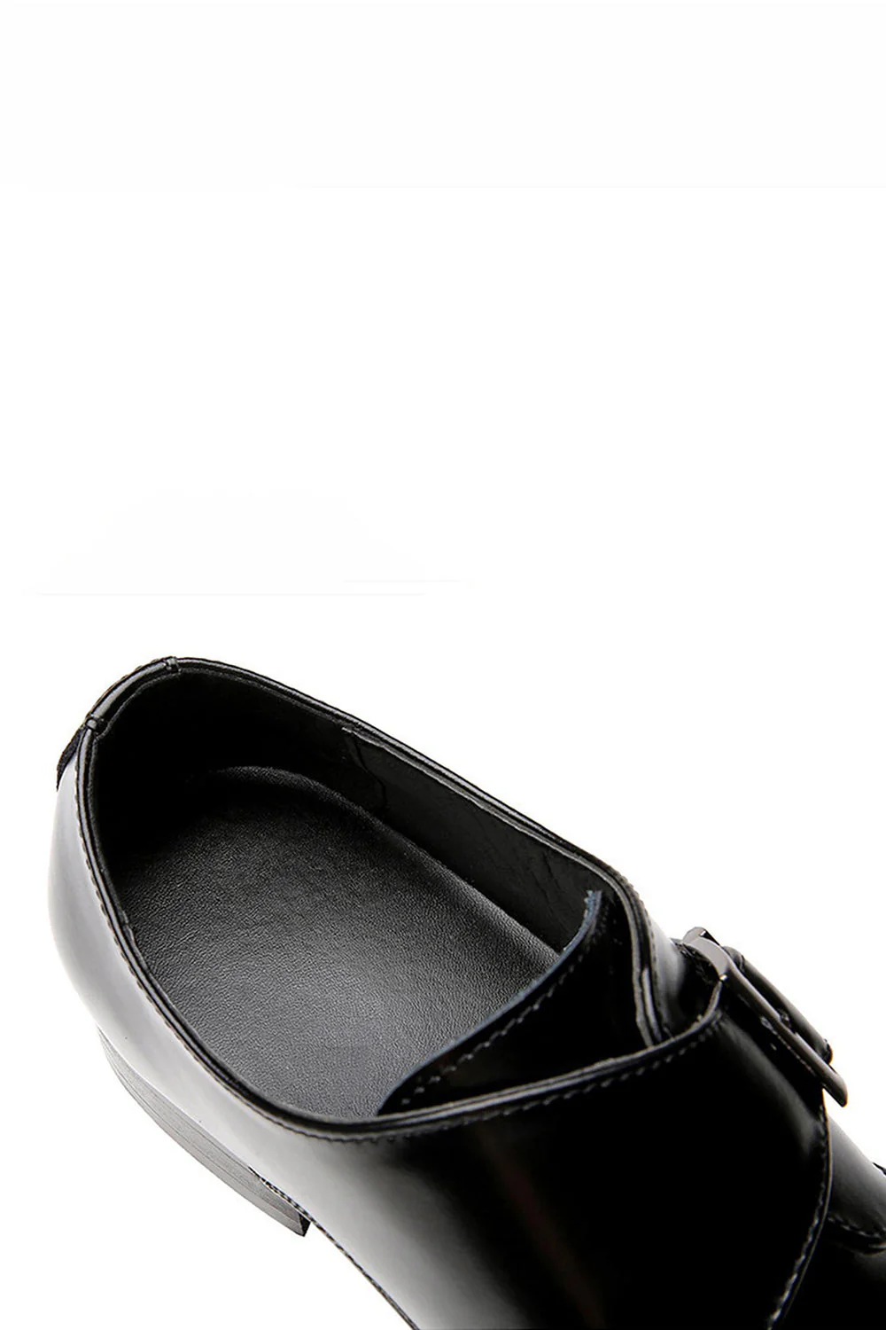 Brązowe skórzane męskie buty imprezowe - Image 9