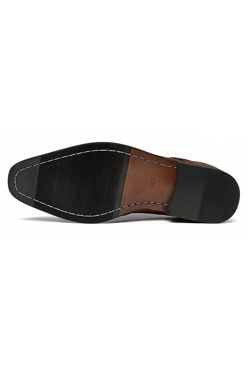 Brązowe skórzane męskie buty z sznurowadłami - Image 5