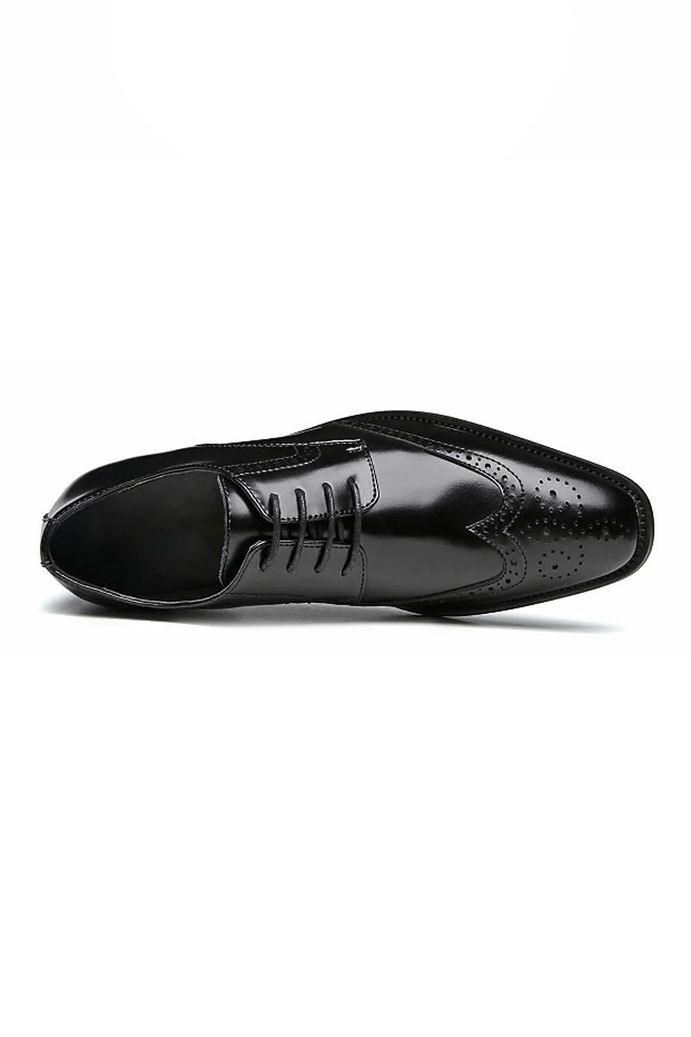 Brązowe skórzane męskie buty z sznurowadłami - Image 8