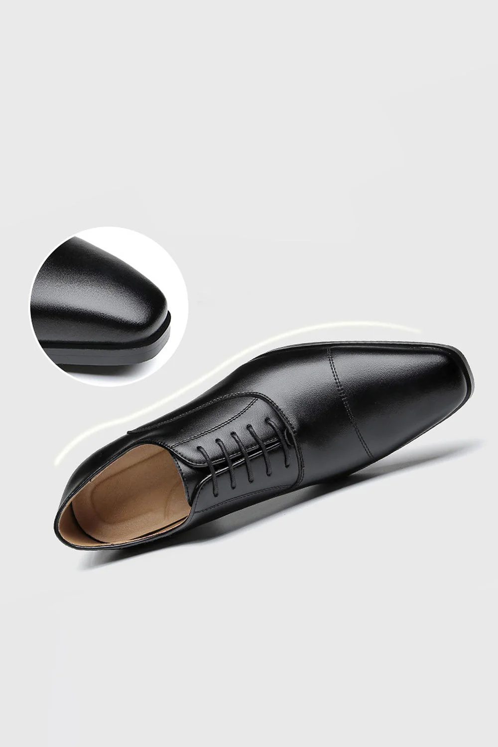 Brązowe sznurowadła męskie męskie buty imprezowe - Image 6