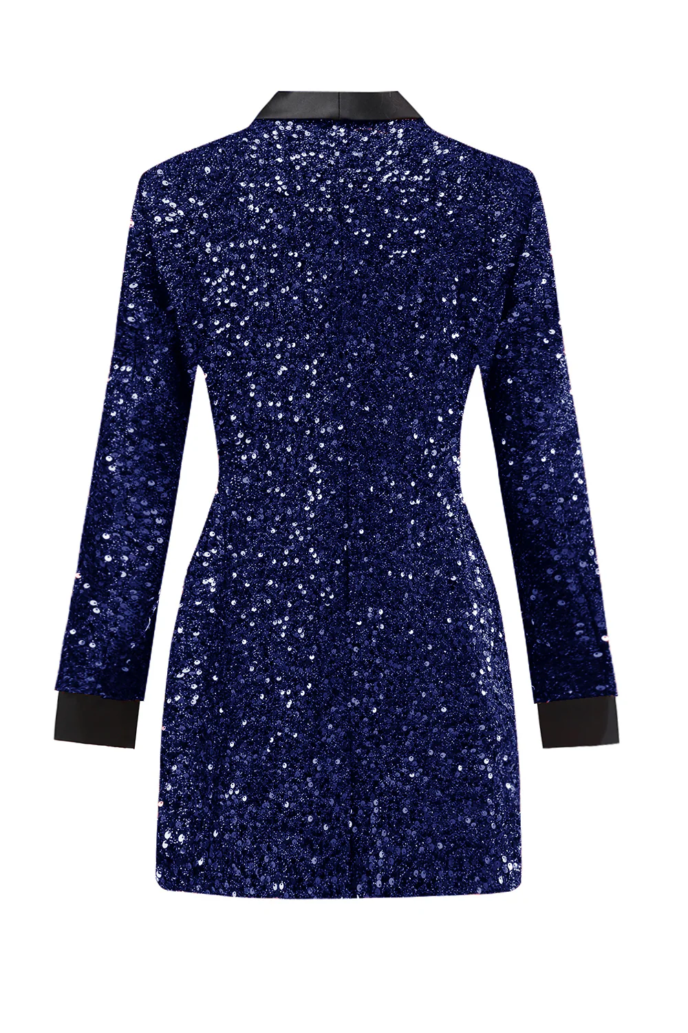 Błyszcząca bordowa marynarka damska bodycon maxi - Image 19
