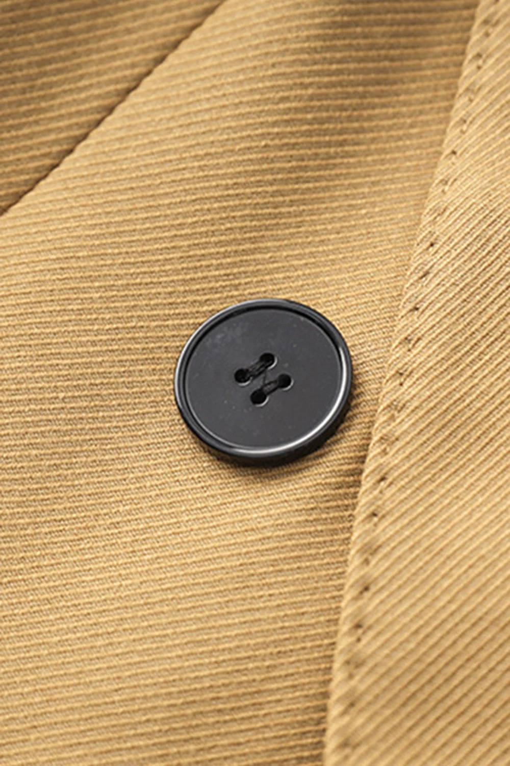 Camel Peak Lapel Długie Płaszcz Damskie - Image 3