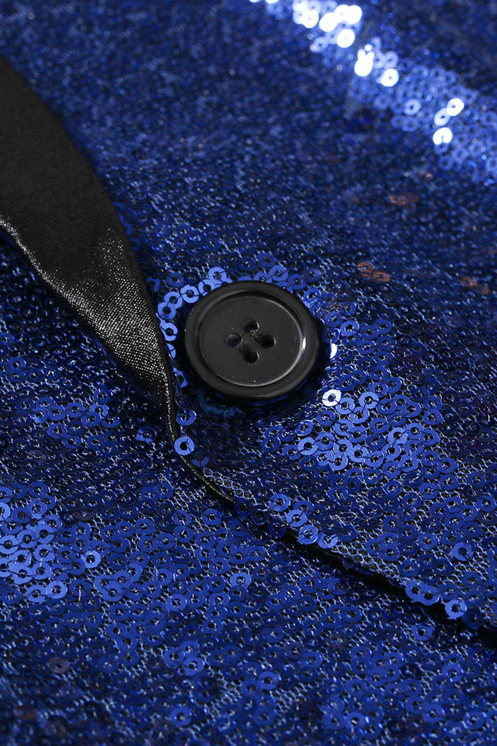 Cekinowy szal z klapą Royal Blue – męska marynarka na bal maturalny - Image 5