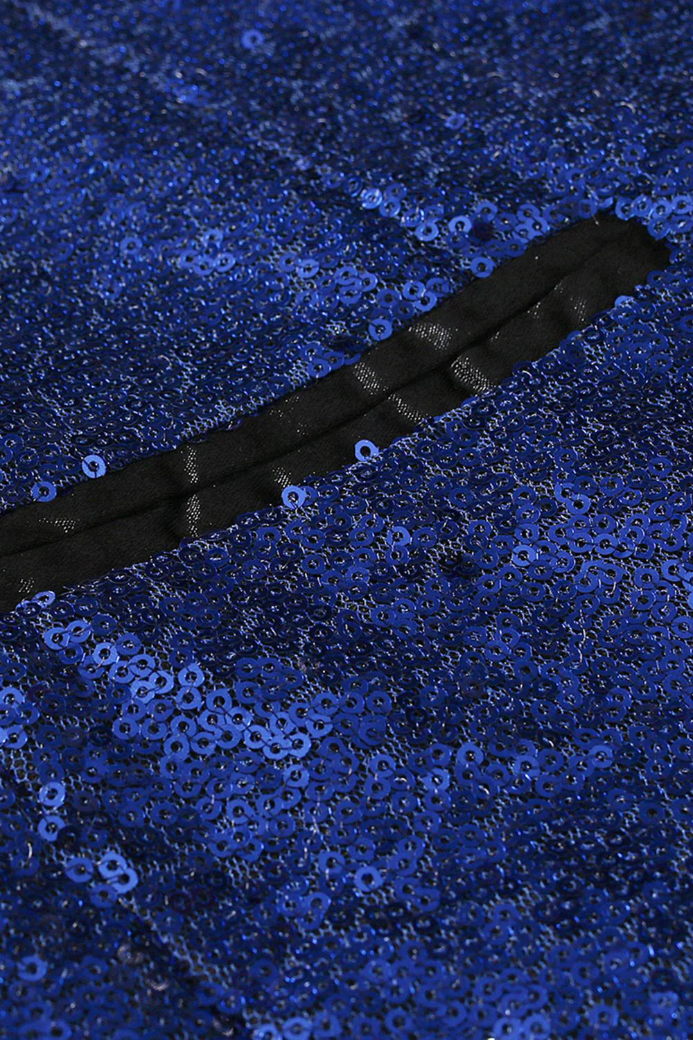 Cekinowy szal z klapą Royal Blue – męska marynarka na bal maturalny - Image 7