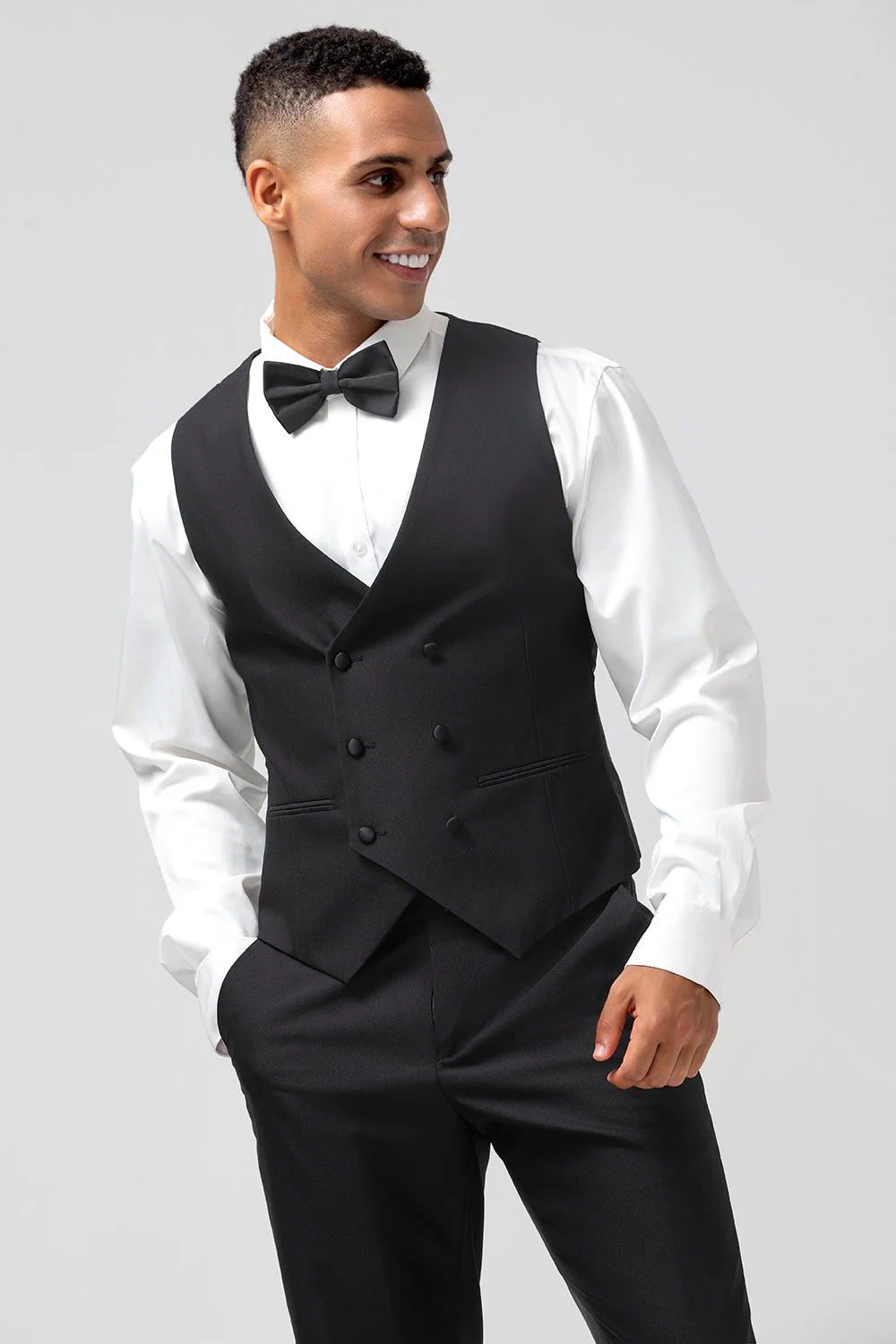 Ciemnozielony szal z klapami 3-częściowe garnitury męskie slim fit - Image 11