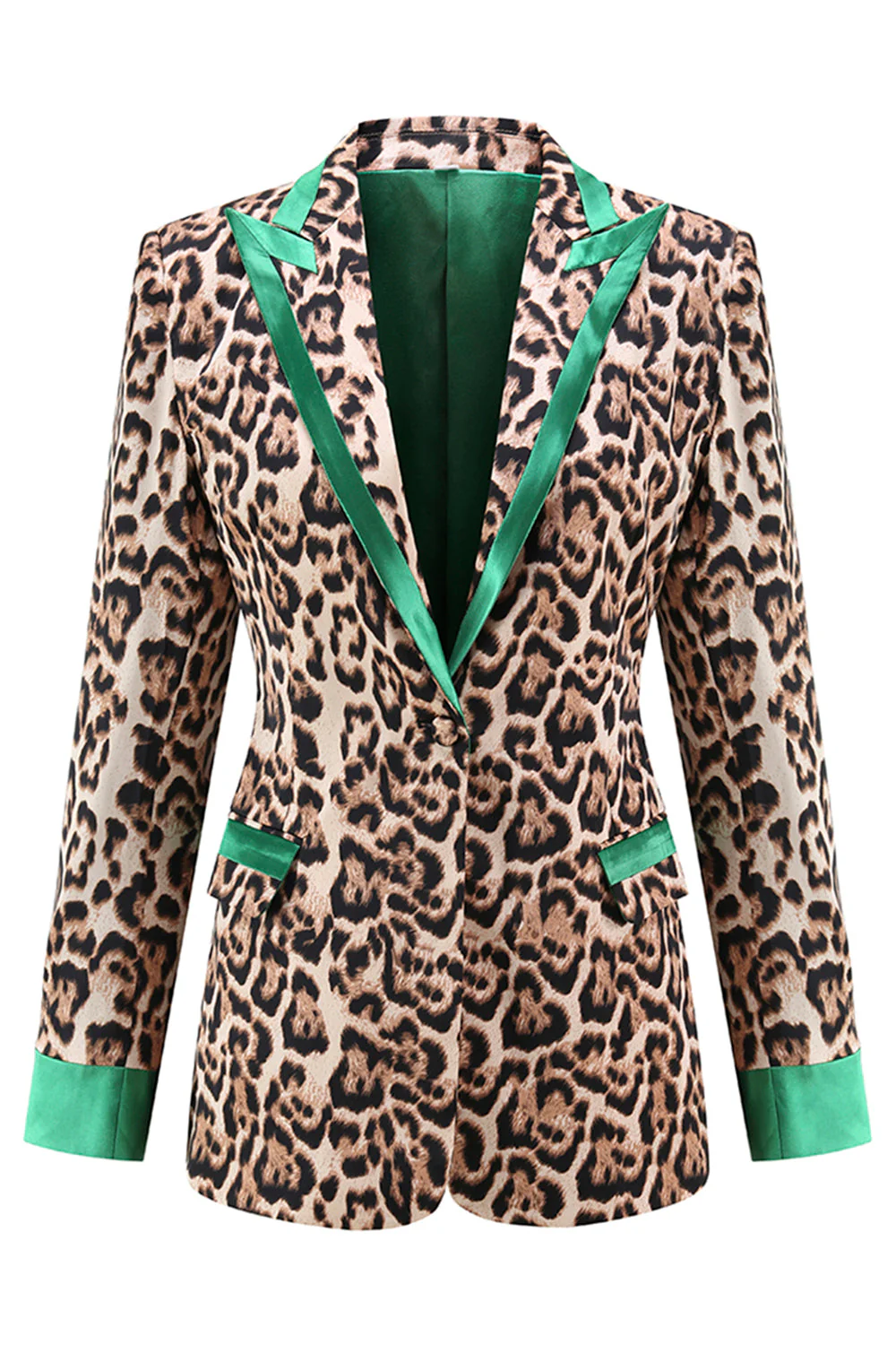 Coffee Leopard Peaked klapa 2 sztuki Garnitury na studniówkę - Image 3