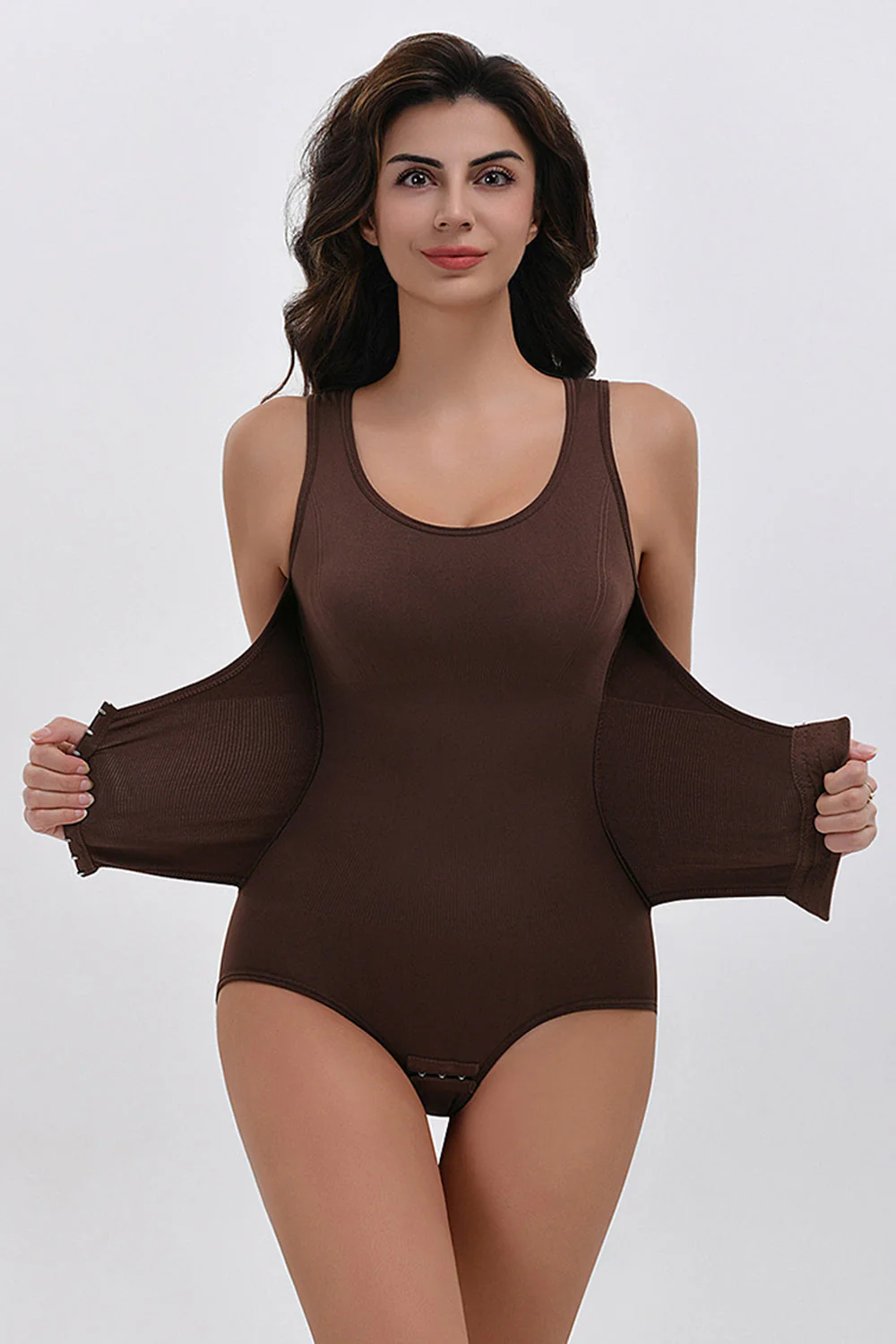 Coffee Tummy Control Body Lifting Butt Size Shapewear - Image 2