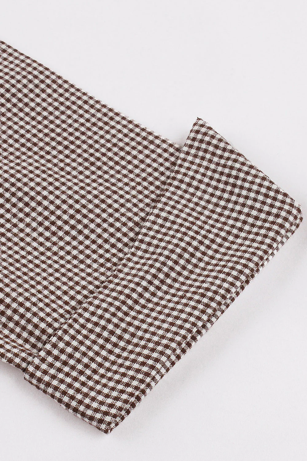 Czarna lapel Neck Plaid Vintage 1950s Sukienka - Image 15