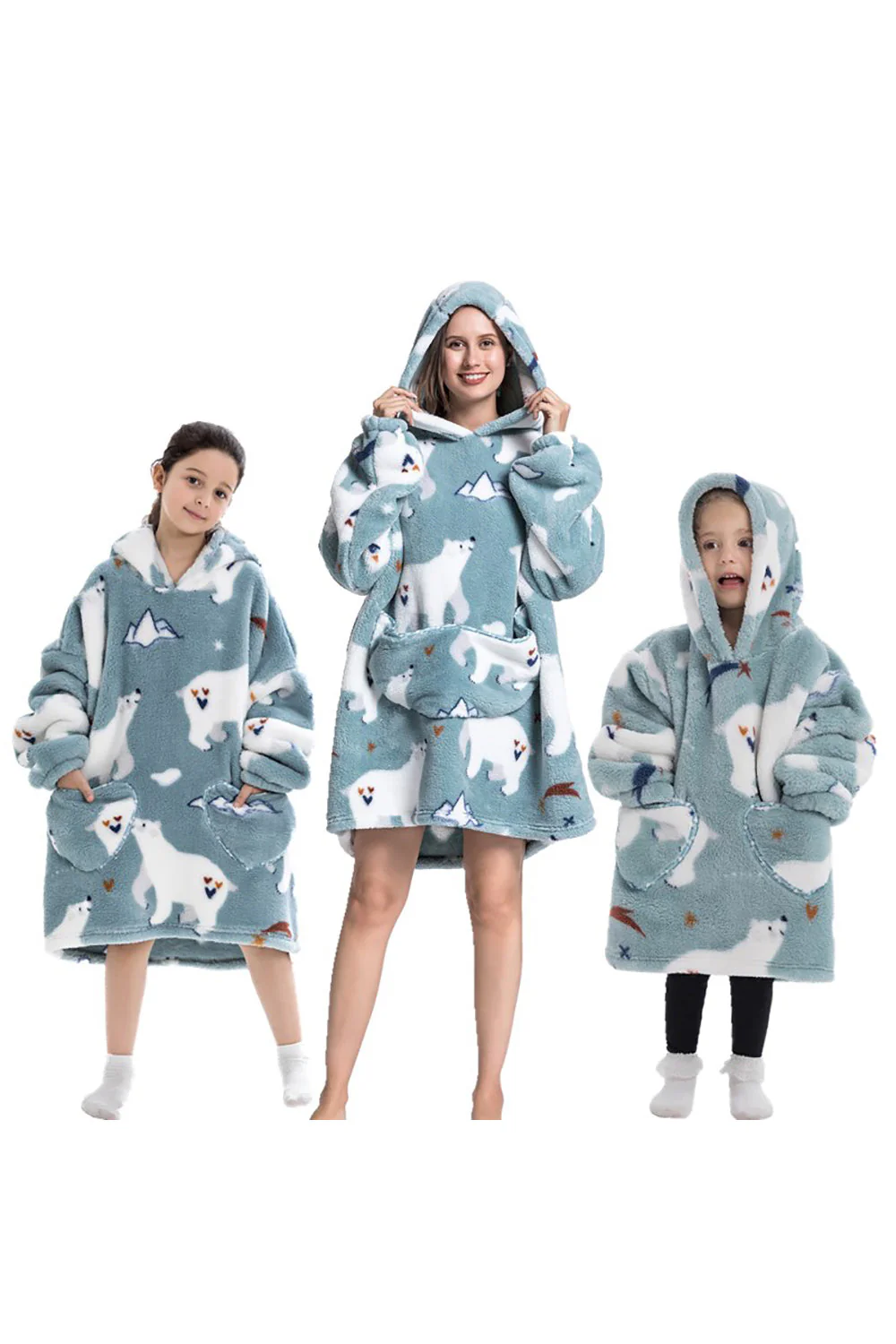 Czarna Truskawkowa Rodzina Dopasowana Flanelowa Oversize Bluza Z Kapturem Z Kapturem - Image 8