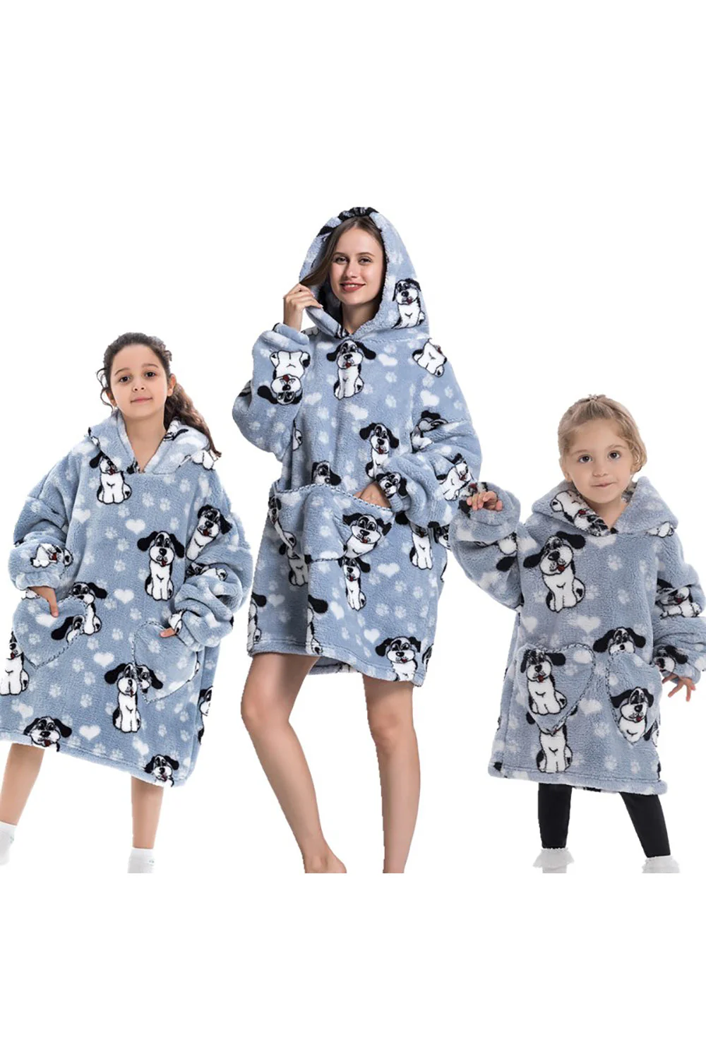 Czarna Truskawkowa Rodzina Dopasowana Flanelowa Oversize Bluza Z Kapturem Z Kapturem - Image 9