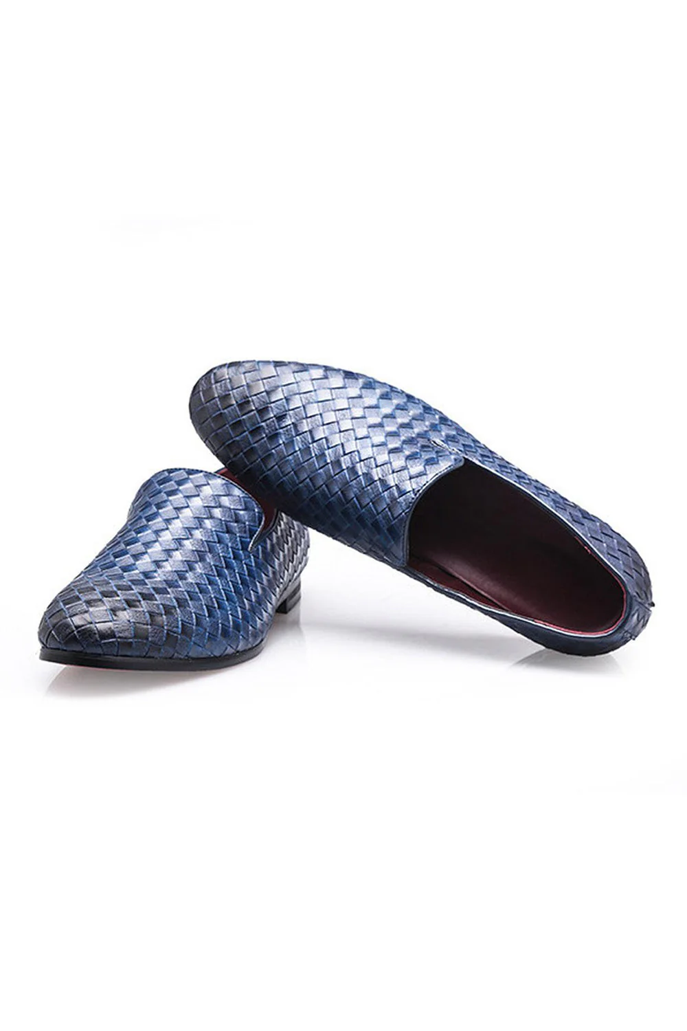 Czarne, casualowe skórzane męskie buty typu slip-on - Image 5