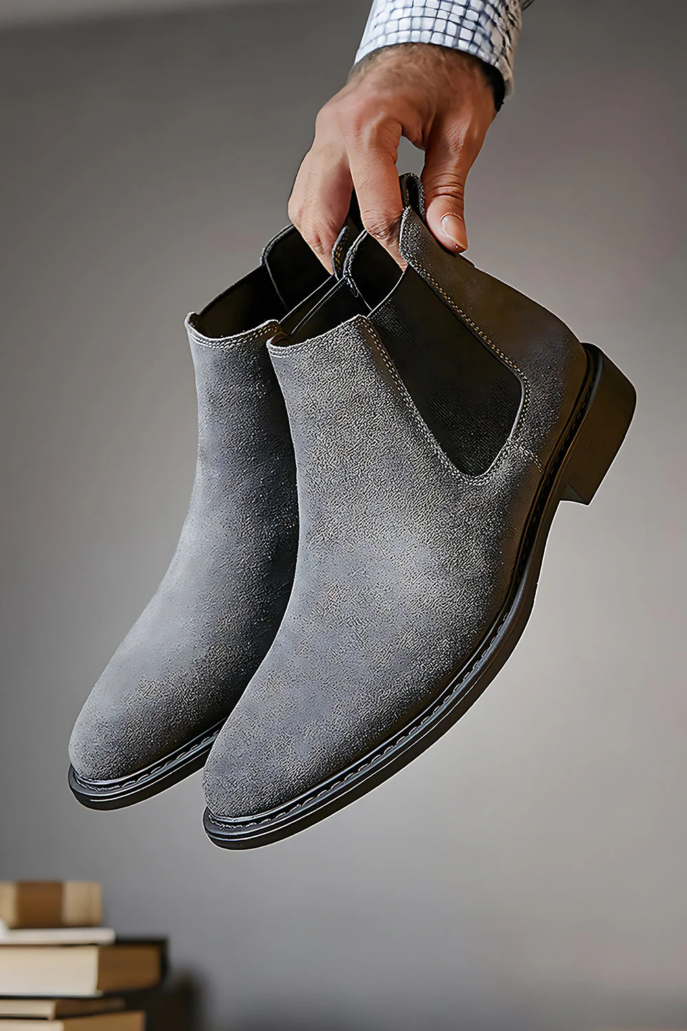 Czarne męskie buty casualowe z wysokim dachem - Image 12