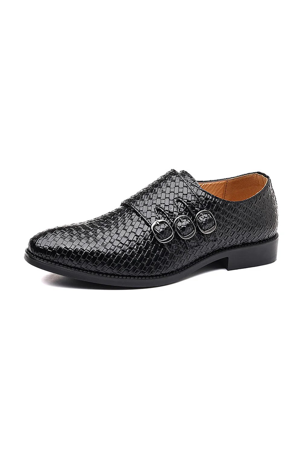 Czarne skórzane buty imprezowe dla mężczyzn - Image 4
