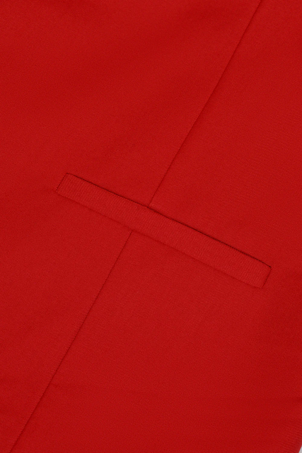 Czerwona jednorzędowa szalowa kamizelka Lapel Men's Suit - Image 6