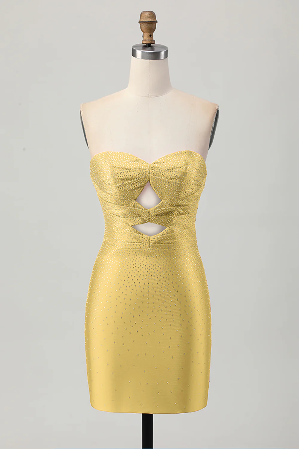 Czerwony sukienka bodycon z wycięciami na ramiączkach - Image 11