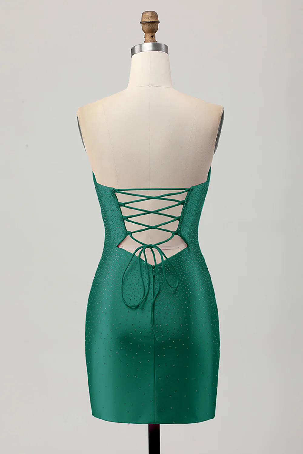 Czerwony sukienka bodycon z wycięciami na ramiączkach - Image 4