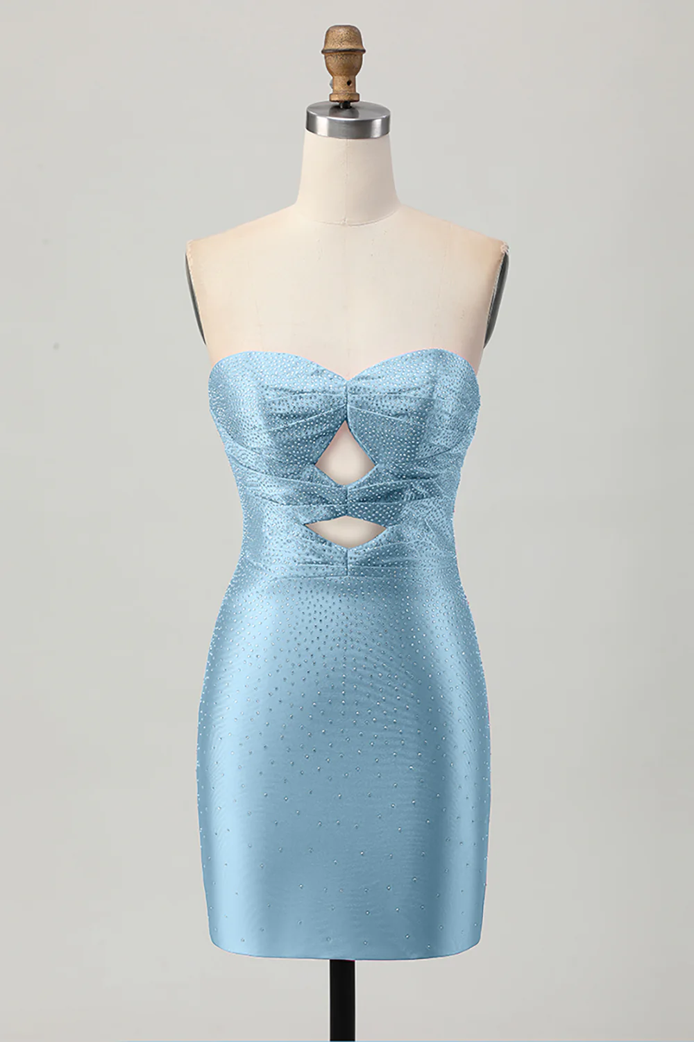 Czerwony sukienka bodycon z wycięciami na ramiączkach - Image 5