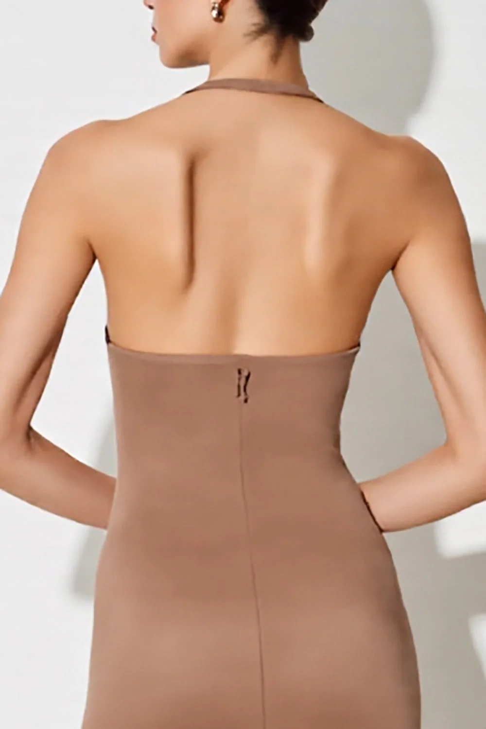 Desert Rose Halter Scover Długa Sukienka Dla Gości Weselnych - Image 4