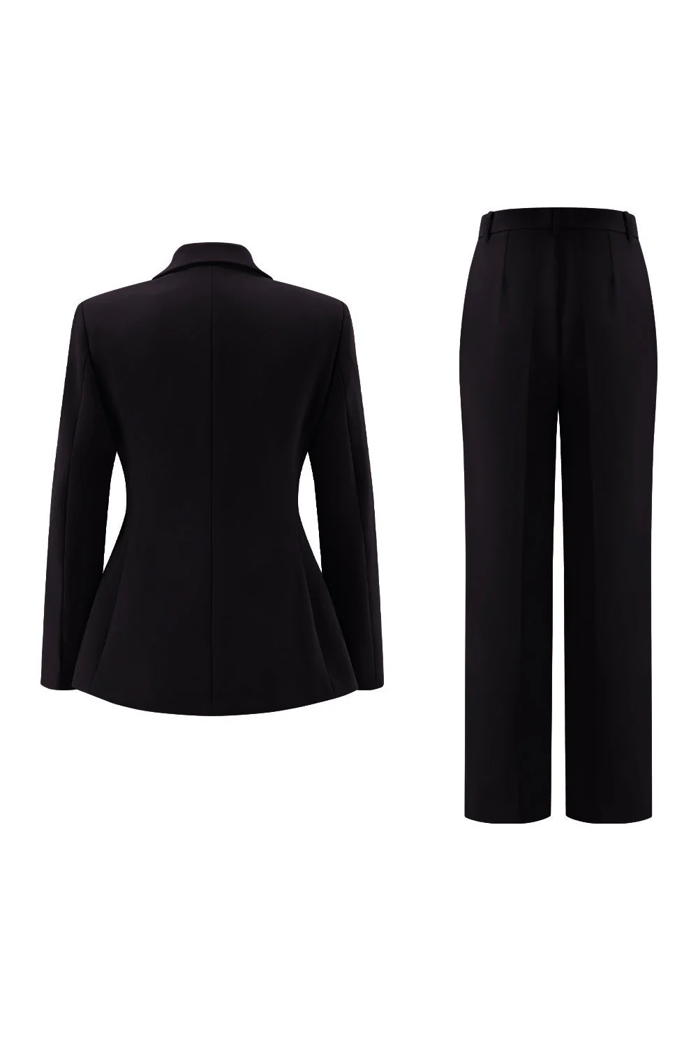 Fuksja Peak Lapel 2-częściowe garnitury damskie z guzikami - Image 12