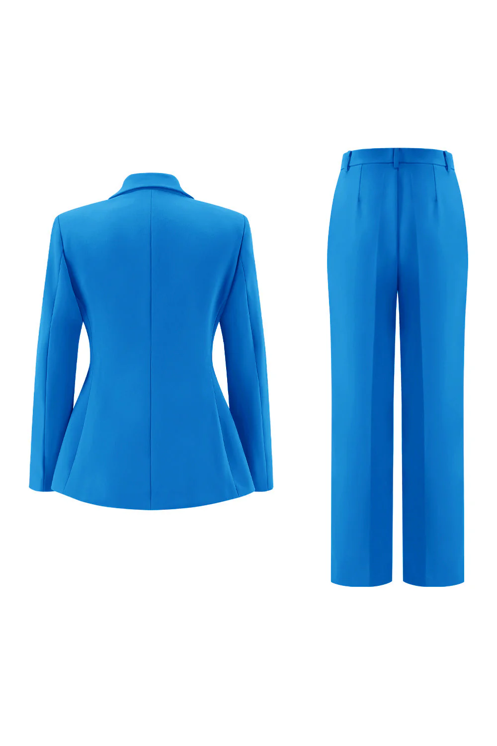 Fuksja Peak Lapel 2-częściowe garnitury damskie z guzikami - Image 24