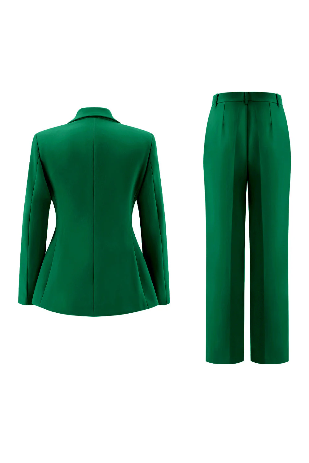 Fuksja Peak Lapel 2-częściowe garnitury damskie z guzikami - Image 26