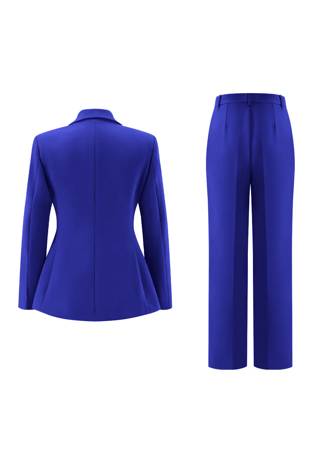 Fuksja Peak Lapel 2-częściowe garnitury damskie z guzikami - Image 8
